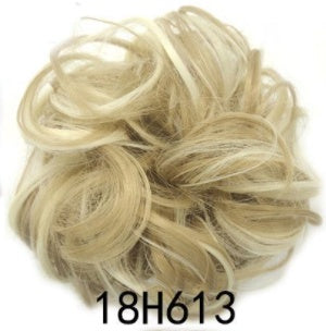 New Trendy Design Women Wavy Curly Messy Hair Bun Synthetic in 4AT30