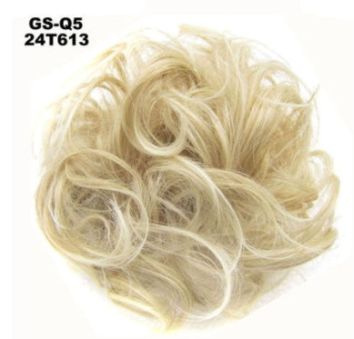 New Trendy Design Women Wavy Curly Messy Hair Bun Synthetic in 99Jcolors