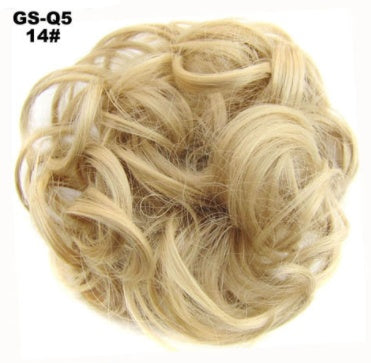 New Trendy Design Women Wavy Curly Messy Hair Bun Synthetic in 14H613colors