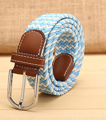 Elastic Woven Men's Belt in 35 Style