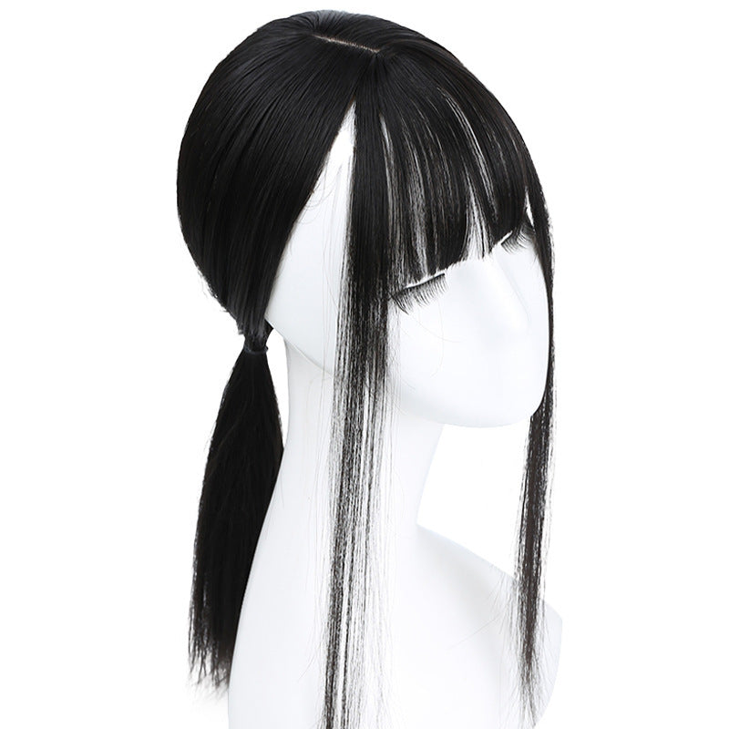 Natural Breathable Invisible Seamless Wig Hair Block in Natural black