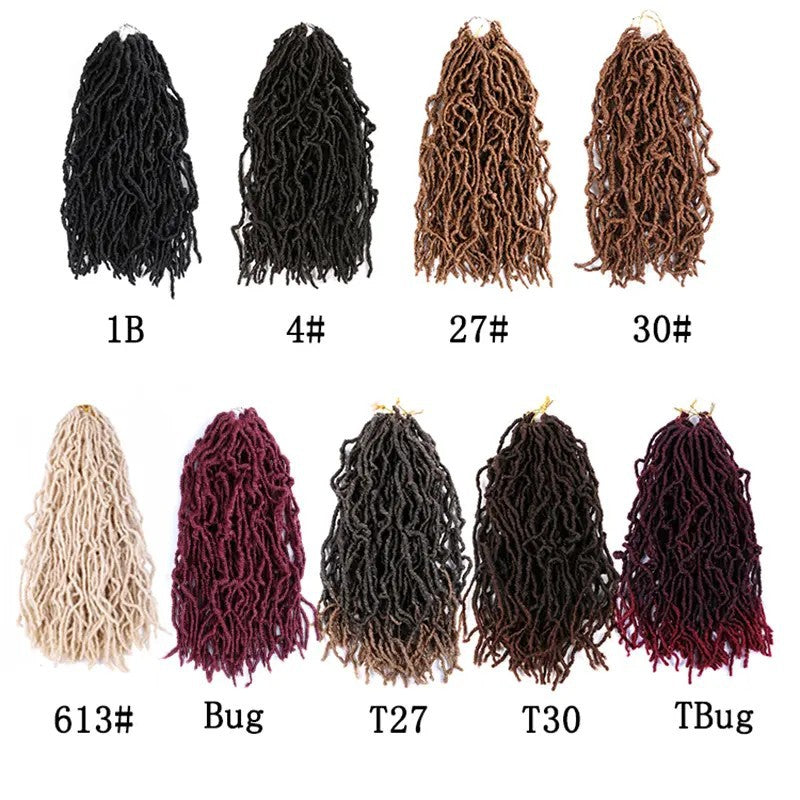 Earthworm Crochet Wig Nulocs Braiding Hair Dreadlocks in 1B
