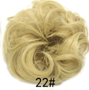 New Trendy Design Women Wavy Curly Messy Hair Bun Synthetic in 6AH613colors