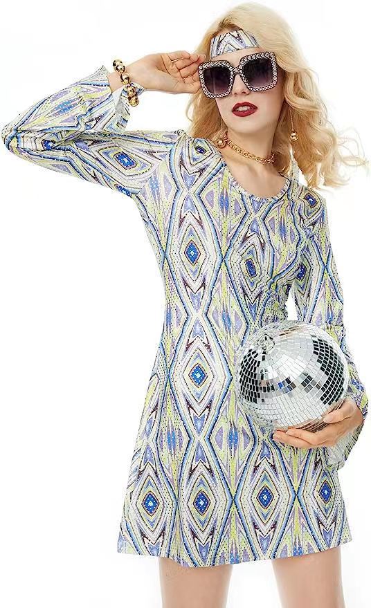 Vintage Hippie Clothing Print Women Dress in Vintage Skirt 2