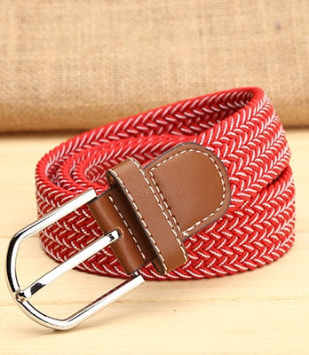 Elastic Woven Men's Belt in 22 Style