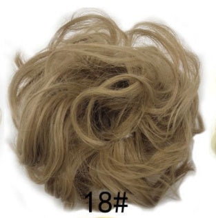 New Trendy Design Women Wavy Curly Messy Hair Bun Synthetic in 12T24colors