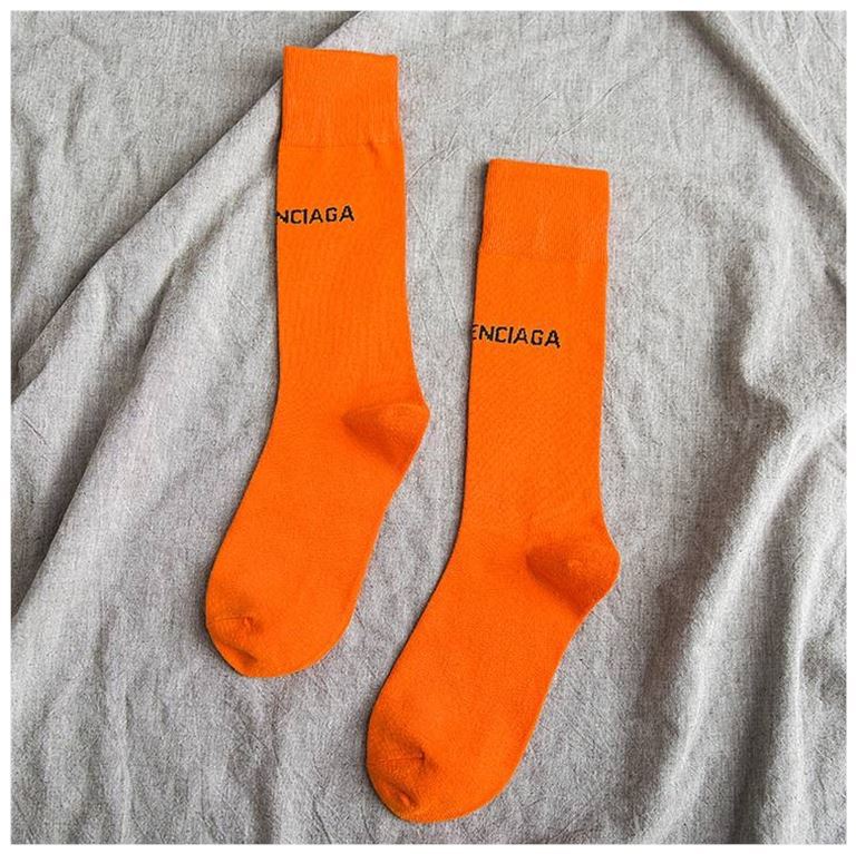 Balenciaga0 Women's Socks in Orange