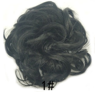 New Trendy Design Women Wavy Curly Messy Hair Bun Synthetic in 6AH27colors
