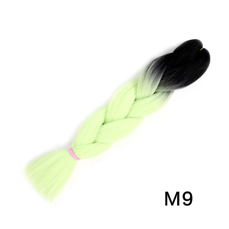 African Dyed Wig Braids Two-tone Ombre Synthetic Dreadlocks in M13