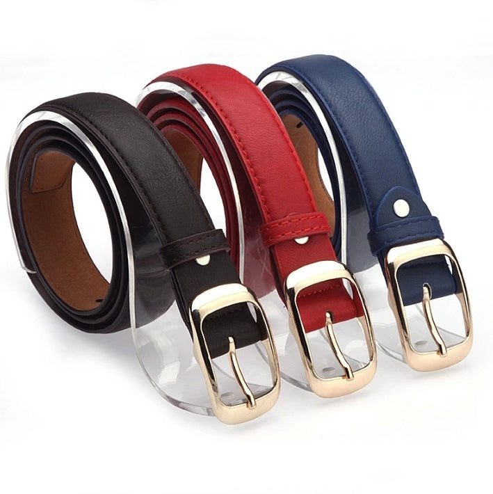 Korean Women's Casual Versatile Belts Japanese Buckle Waistband Fashion Trend Decorative Belt in Leopard print