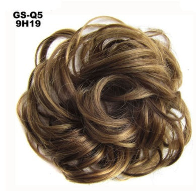 New Trendy Design Women Wavy Curly Messy Hair Bun Synthetic in 4colors