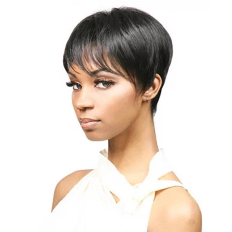 Women's Fashion Wig Headgear in Black