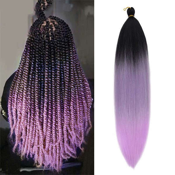 High Temperature Silk Braids African Wig Color Gradient