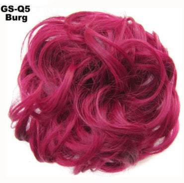 New Trendy Design Women Wavy Curly Messy Hair Bun Synthetic in 27colors