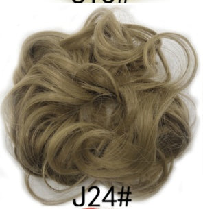 New Trendy Design Women Wavy Curly Messy Hair Bun Synthetic in 19colors