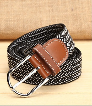 Elastic Woven Men's Belt in 27 Style