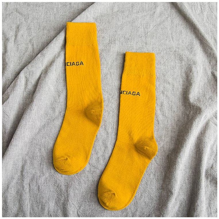 Balenciaga0 Women's Socks in Yellow