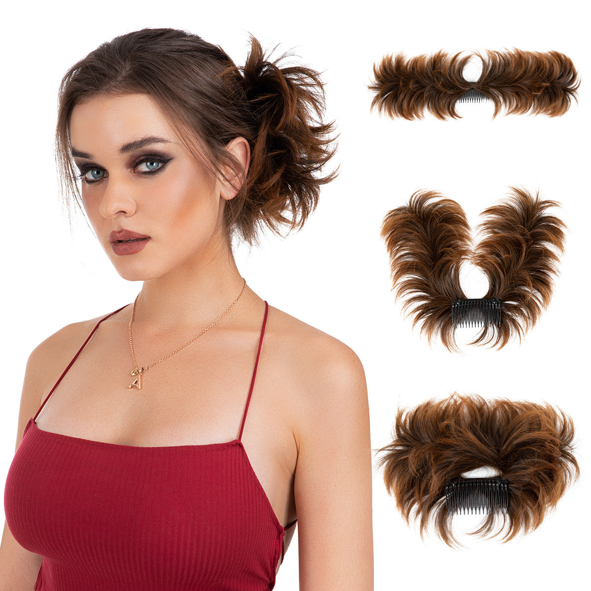 Wig Set Women's Adjustable Grip in 4BH27