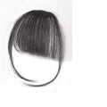3d Fake Bangs Natural Forehead French Seamless Wig Piece