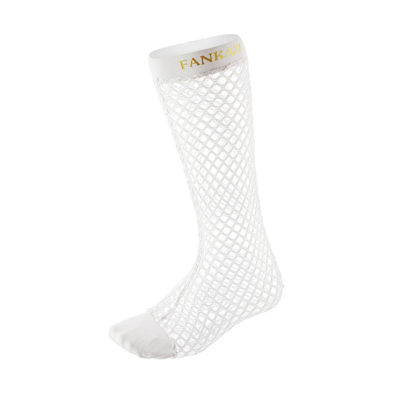 Hollow Mesh Men's Socks Japanese Fishnet in Green