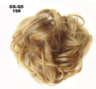 New Trendy Design Women Wavy Curly Messy Hair Bun Synthetic in J88 number