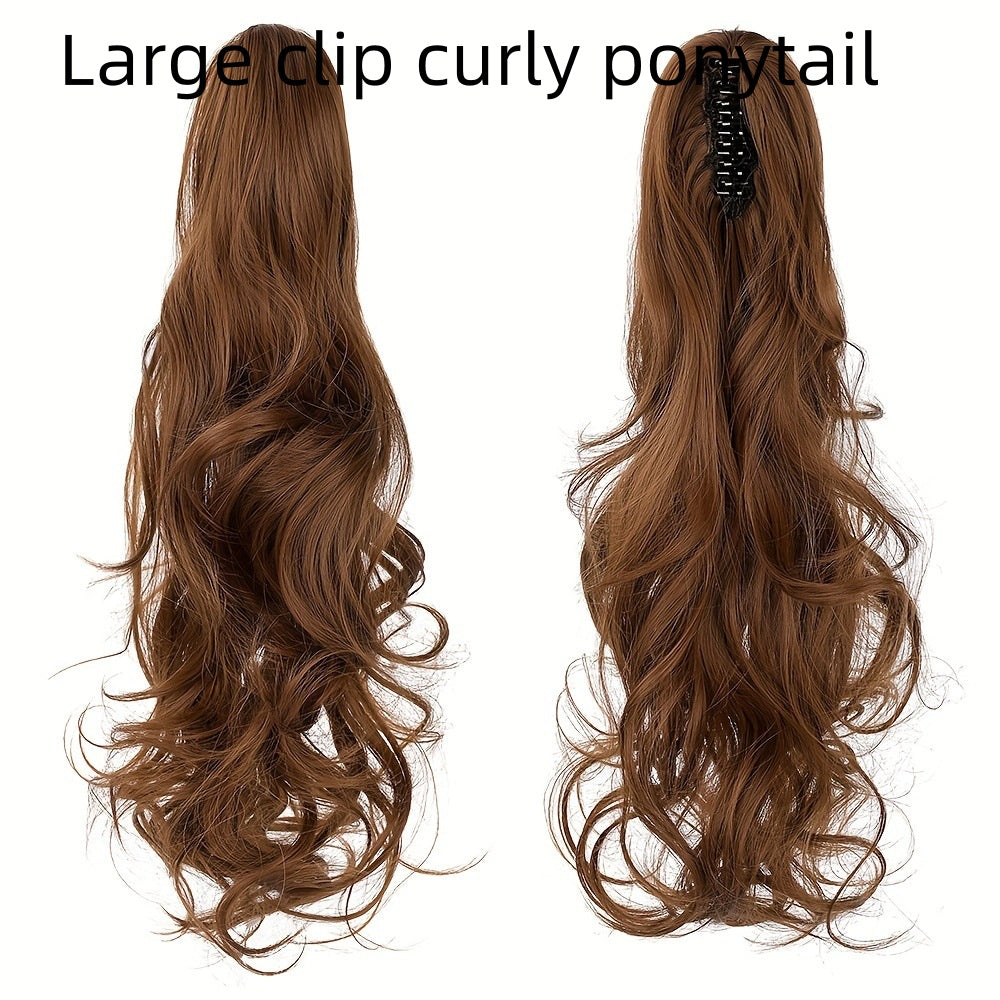 Big Hair Claws Wavy Women's Long Curly High Ponytail Wig
