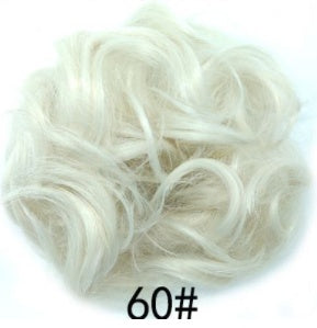 New Trendy Design Women Wavy Curly Messy Hair Bun Synthetic in 33 number