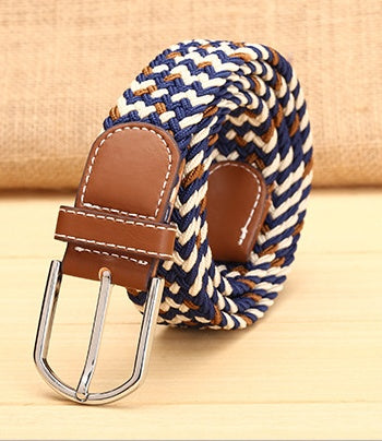 Elastic Woven Men's Belt in 9 Style