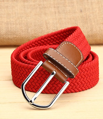 Elastic Woven Men's Belt in 14 Style