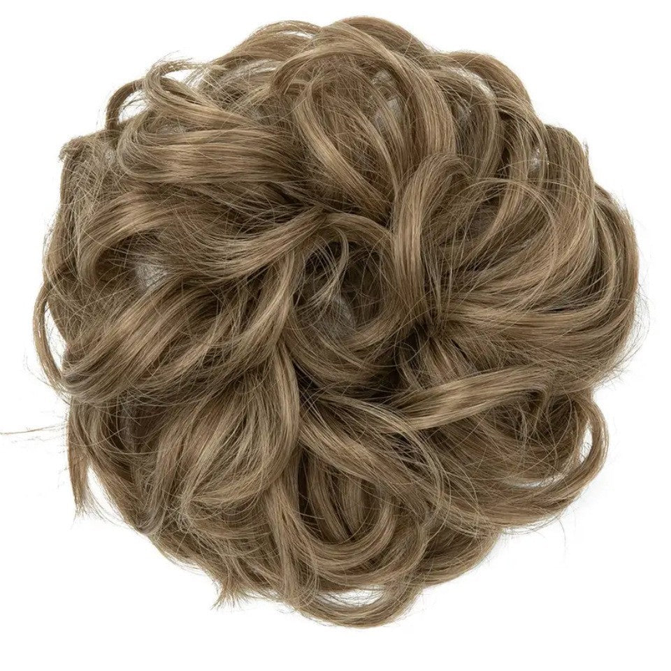 High-temperature Silk Hair Tie Women's Bun Elastic Hairband Voluminous Natural Curls