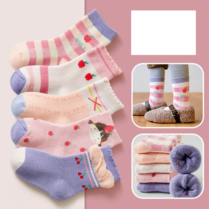 Fashion Thick Terry Socks Cartoon Casual Baby in ML20405
