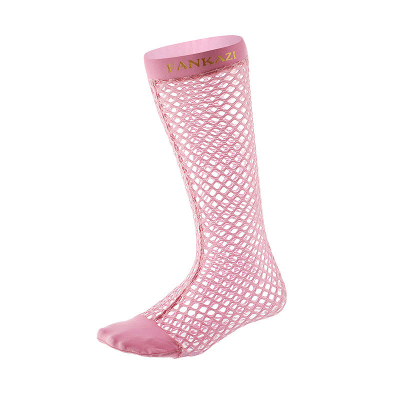 Hollow Mesh Men's Socks Japanese Fishnet in Green