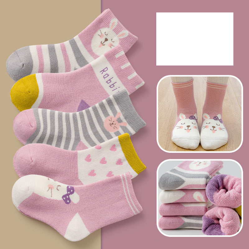 Fashion Thick Terry Socks Cartoon Casual Baby in ML20403