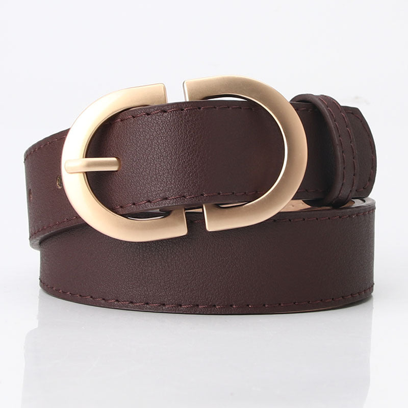Fashion All-match Women's Light Body Waist Belt in Black