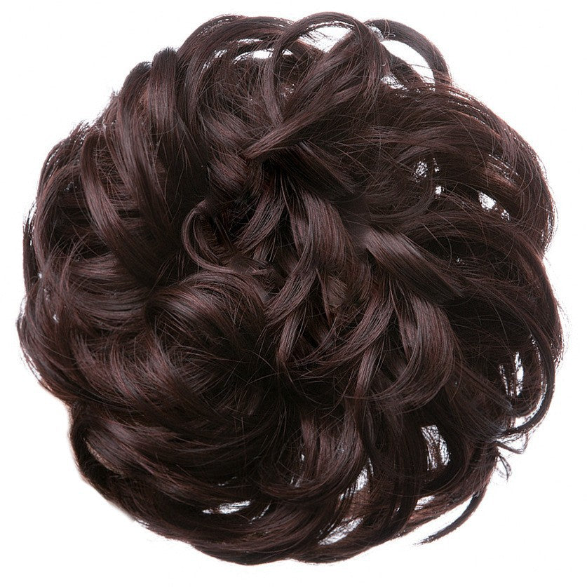 High-temperature Silk Hair Tie Women's Bun Elastic Hairband Voluminous Natural Curls in 6AH119
