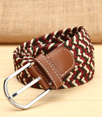 Elastic Woven Men's Belt in 25 Style