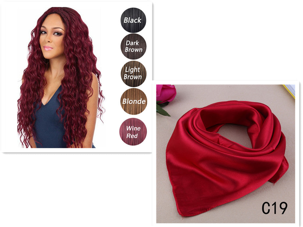Corn Hot Wig in Dark Brown set