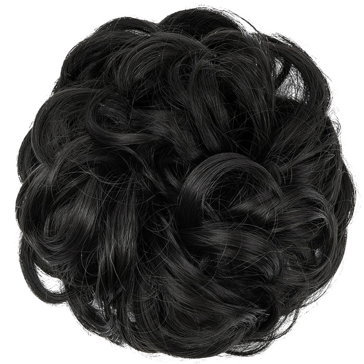 High-temperature Silk Hair Tie Women's Bun Elastic Hairband Voluminous Natural Curls in 4BH27