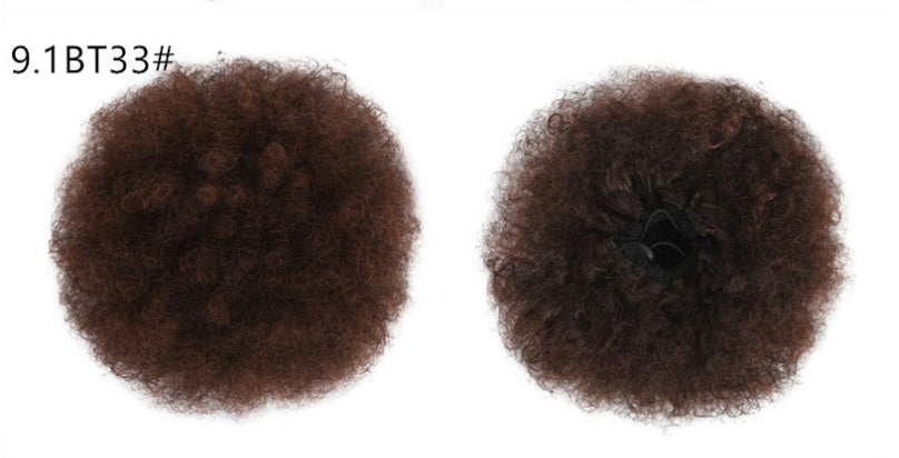 High Puff Ponytail in Brown black
