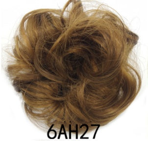 New Trendy Design Women Wavy Curly Messy Hair Bun Synthetic in 27T613
