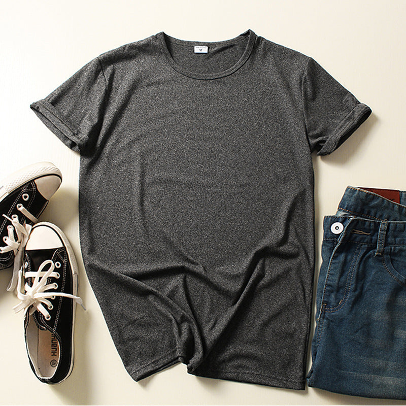 Summer Clothing Crew-neck Blank T-shirts for Men and Women in Pink
