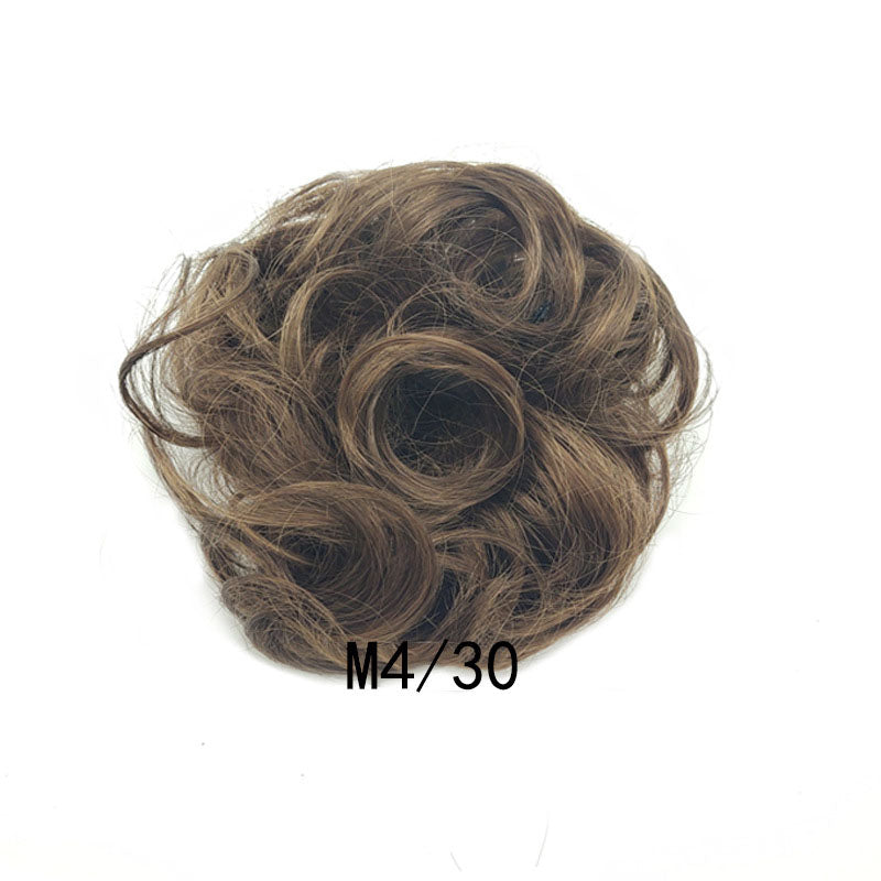 New Trendy Design Women Wavy Curly Messy Hair Bun Synthetic in M2 30colors