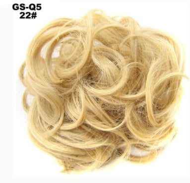 New Trendy Design Women Wavy Curly Messy Hair Bun Synthetic in 6Acolors