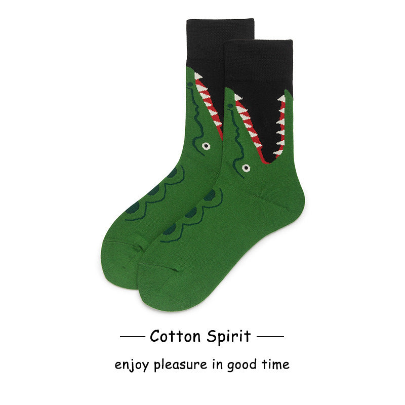 Socks Tube Cartoon Athletic in Salmon