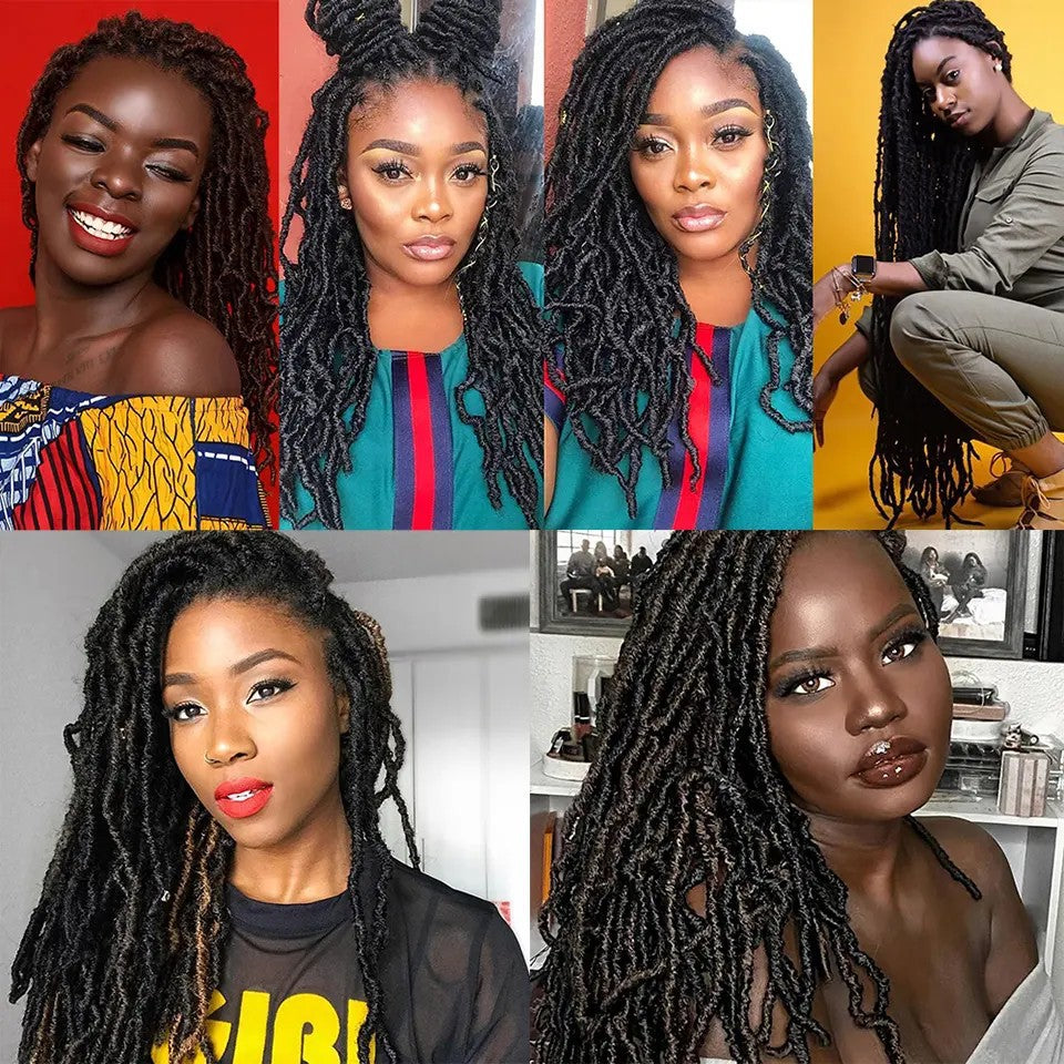 Earthworm Crochet Wig Nulocs Braiding Hair Dreadlocks in 4style