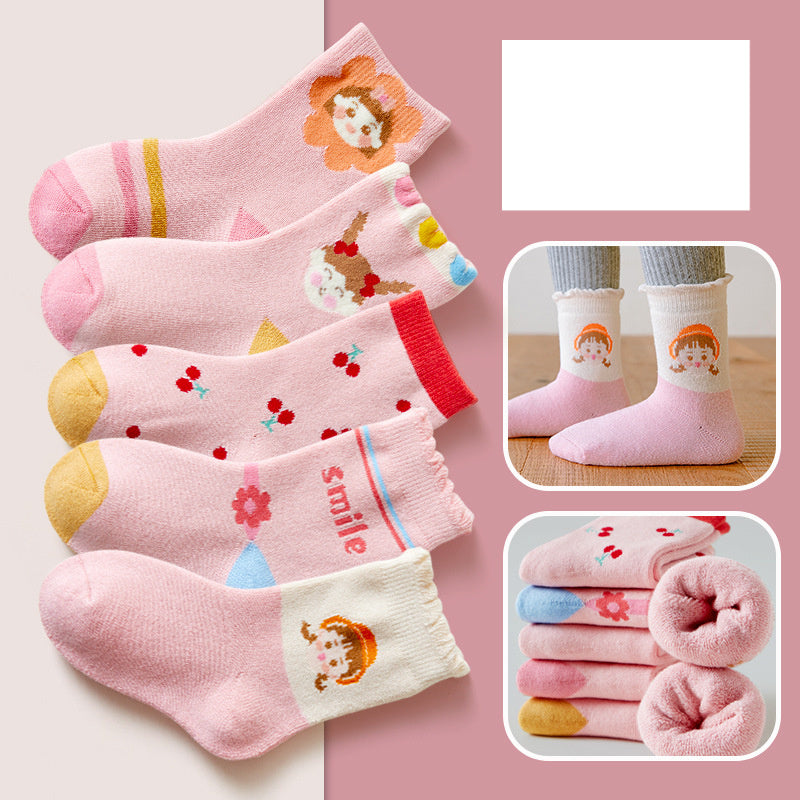 Fashion Thick Terry Socks Cartoon Casual Baby in ML20403