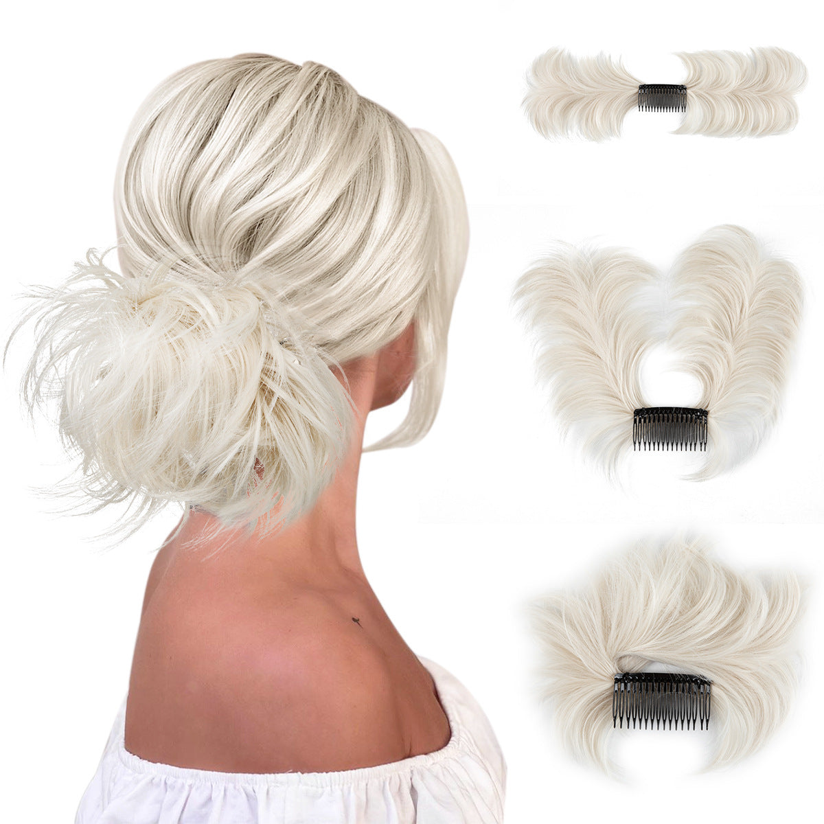 Wig Set Women's Adjustable Grip