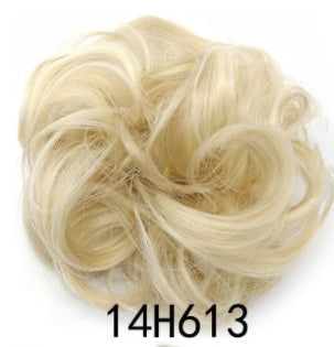 New Trendy Design Women Wavy Curly Messy Hair Bun Synthetic in 18 number