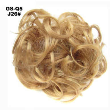 New Trendy Design Women Wavy Curly Messy Hair Bun Synthetic in 12 number