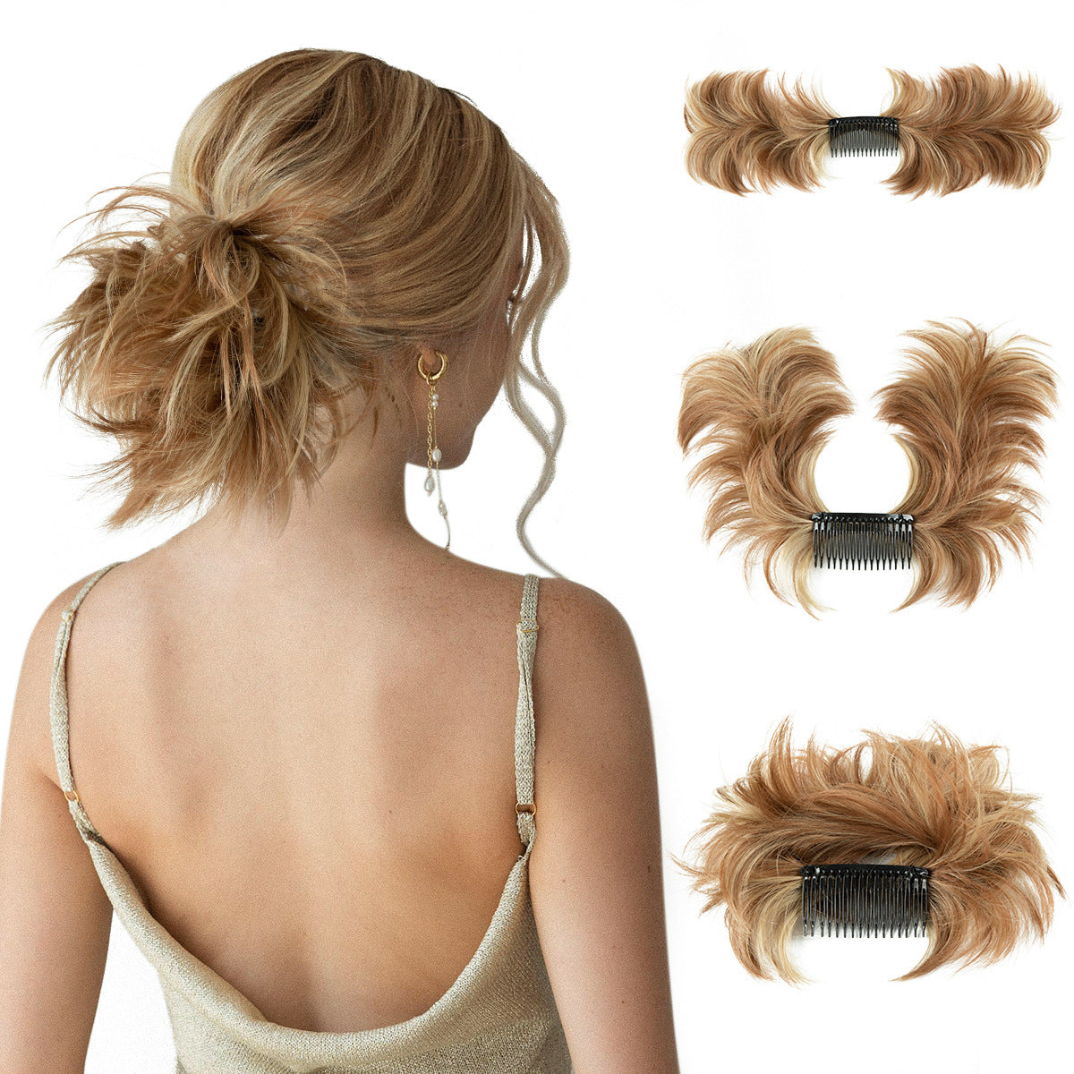 Wig Set Women's Adjustable Grip in Style60